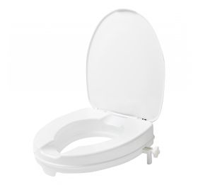SecuCare - Toiletverhoger met klep - Wit - Hoogte 6 cm